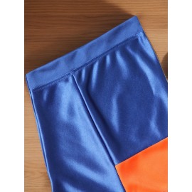 Men's #7 Embroidered Color-Block Football Jersey - Breathable V-Neck Short Sleeve Sports Shirt for Summer, Perfect for Parties & Casual Wear