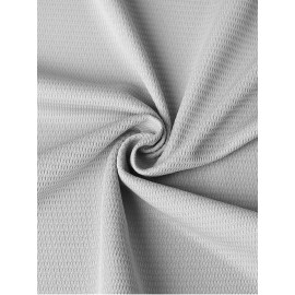 Men's Breathable V-Neck Baseball Jersey #8, Embroidered Polyester Sportswear for Streetwear, Team Sports, Beach - Loose Fit Knit Fabric, Sizes S-3XL