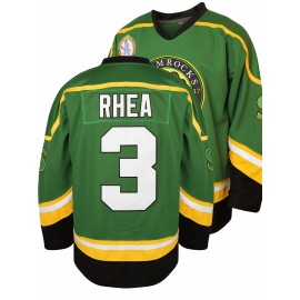 Men's #3 Embroidered Ice Hockey Jersey - Retro V-Neck, Long Sleeve, Polyester Blend, Machine Washable - Perfect for Sports & Casual Wear, Outdoor Activities, Parties, and Holidays