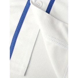 Men'S # 5 White Baseball Jersey With Breathable V-neck Loose Fit, Perfect For Training, Hiking, Leisure, And Team Sports. Size S-3XL