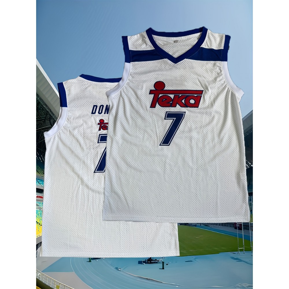 [Comfortable] Men's Basketball Jersey #7, Polyester 100% Crew Neck Sports Top, Letter & Number, Loose Fit for Training, Casual, Streetwear - S-XXXL, Team Apparel|Casual Style|Polyester Fabric, Basketball Accessories