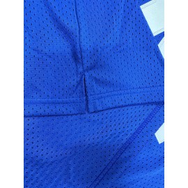 Men's#54 Blue Basketball Jersey, Embroidered Cozy Outdoor Sports Wear for Comfortable Performance, Suitable for Team Training And Competitions, SizS--XXXL