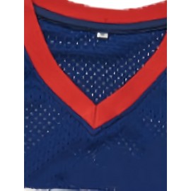 [Outdoor Adventures] Men's #47 USA Basketball Jersey - Patriotic Blue & Red, Breathable Polyester Mesh, Sleeveless Sports Top with 