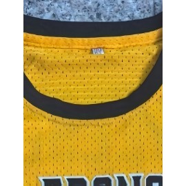 Men'S # 10 Yellow Basketball Robe -100% Polyester Embroidered Round Neck Sportswear, Made Of Slightly Elastic Fabric, Suitable For Casual And Sportswear, Loose Fit, Suitable For Adults And Men - S-XXL