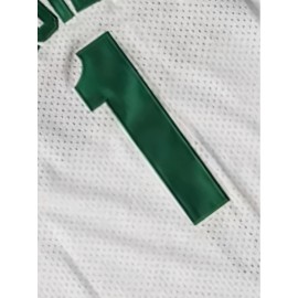 Men's #1 Classic Retro Embroidered Sleeveless Basketball Jersey - Breathable & Moisture-Wicking, Perfect for Team Training & Competitions, Available in S to XXXL