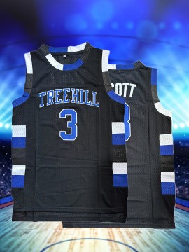 1pc Men's #3 Vintage Basketball Jersey - 100% Polyester Knit Fabric, Embroidered Lettering, Sleeveless V-Neck Sports Uniform for Training & Competition, Loose Fit for Casual/Team Sports/Outdoor Activities, Breathable, Perfect for Summer