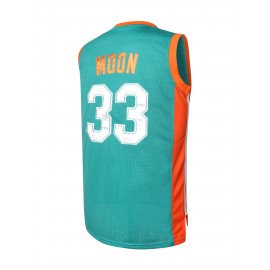 Men's #33 Flint Tropics Retro Embroidered Basketball Jersey - Breathable, Sleeveless Round Neck Sports Uniform for Training & Competition