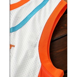1pc Men'S Flint Tropics #33 Embroidered Basketball Jersey - Breathable Polyester Tank Top with Slight Stretch, Crew Neck, Loose Fit for Sports, Casual & Team Events - Four Seasons