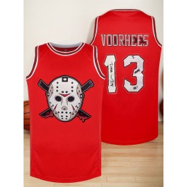 Men's #13 Embroidered Basketball Jersey - Vintage Breathable Sleeveless Tank Top for Training, Parties & Streetwear