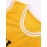Men's #14 Basketball Jersey, Yellow Retro Crew Neck Tank Top, Letters and Numbers Hand Embroidered Patchwork Breathable Sleeveless Shirt