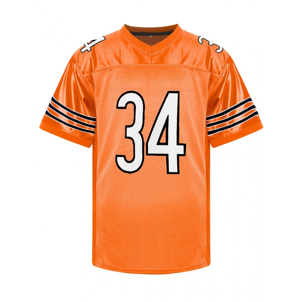 Men'S #43 Orange Breathable Embroidered Football Jersey - Casual V-Neck Sports Shirt For Outdoor Activities & Parties, Sizes S-XXXL