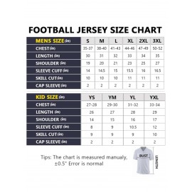 Number 10 rugby jersey for teenagers and children, Game Jersey，sportswear men's jersey, V-neck short sleeved uniform American football shirt, suitable for party training and matches