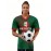 Women's Large Size Professional Sports Fabric Creative Pattern Print Mexico Home Soccer Jersey T-shirt, Soccer Jersey Flag Uniforms Shirts Breathable And Lightweight, Moisture-Wicking, As Gifts For Sports Fans