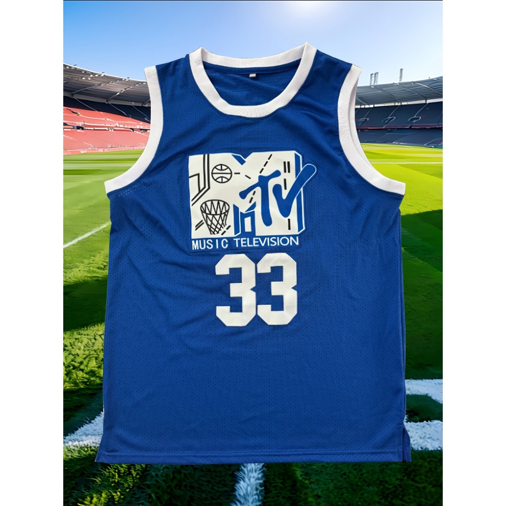 Men'S American Basketball Uniform # 33 Basketball Sports Shirt