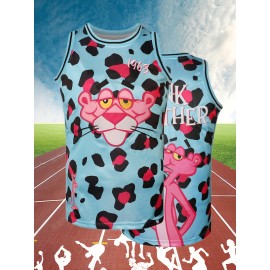 Men's #19 Basketball Jersey - Sleeveless, Stretchy Polyester Tank Top for Training & Casual Wear, Machine Washable - Versatile All-Season Design, Sizes S-XXXL